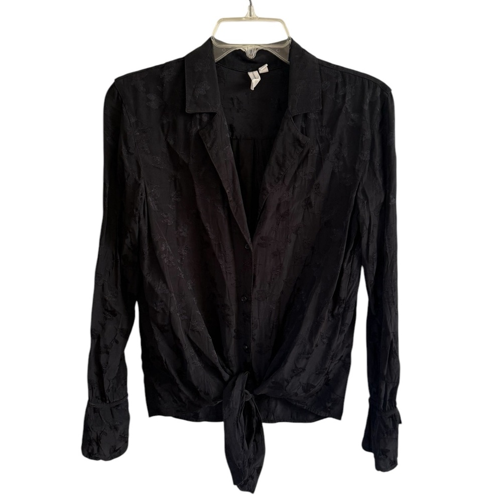 Treasure & Bond Black Floral Blouse